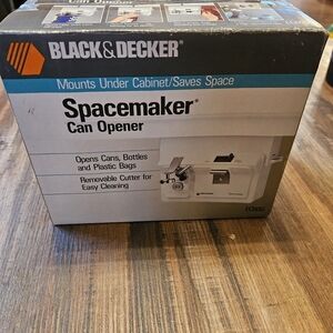 VINTAGE BLACK & DECKER SPACEMAKER CAN OPENER EC60G WHITE BRAND NEW SEALED